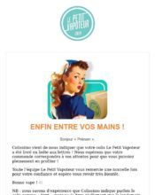 e-mailing - Transactionnels - Confirmation Livraison - Le Petit Vapoteur - 01/2023