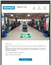 e-mailing - Décathlon - 03/2020