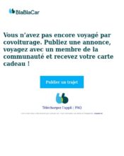 e-mailing - BlaBlaCar - 03/2020