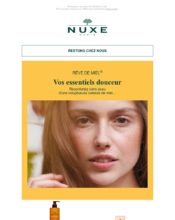 e-mailing - Marketing marque - Communication Produits - Nouveaux produits - Marketing fidélisation - Incitation au réachat - Nuxe - 03/2020