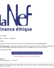 e-mailing - Marketing marque - Institutionnel - La Nef - 03/2020
