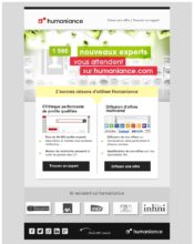 e-mailing - Marketing Acquisition - Relance inactifs - Humaniance - 01/2022