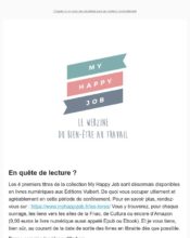 e-mailing - Marketing relationnel - Newsletter - My Happy Job - 04/2020