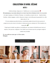 e-mailing - Marketing marque - Communication Produits - Nouveaux produits - Marketing fidélisation - Incitation au réachat - Sézane - 04/2020