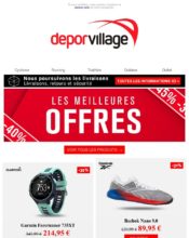 e-mailing - Marketing marque - Communication Produits - Nouveaux produits - Marketing fidélisation - Incitation au réachat - Marketing Acquisition - Ventes flash, soldes, demarque, promo, réduction - Deporvillage - 04/2020