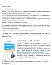 e-mailing - Marketing relationnel - Bienvenue - Welcome - Marketing Acquisition - Gratuit - Cadeau - Linkinfluent - 04/2020