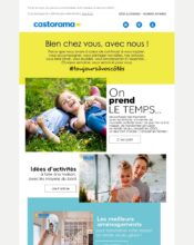 e-mailing - Marketing fidélisation - Points et statut - Marketing relationnel - Newsletter - Castorama - 04/2020