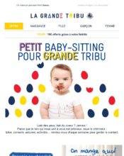 e-mailing - Marketing marque - Communication Produits - Nouveaux produits - Marketing Acquisition - Gratuit - Cadeau - Ventes flash, soldes, demarque, promo, réduction - Marketing fidélisation - Incitation au réachat - Recompenses - Marketing relationnel - Newsletter - Petit Bateau - 04/2020