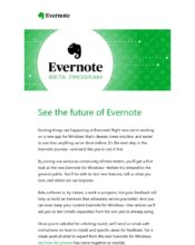 e-mailing - Marketing marque - Appel à contribution - Evernote - 04/2020