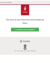 e-mailing - Transactionnels - Finalisation ouverture de compte/inscription - Vivino - 04/2020