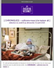 e-mailing - Théâtre du Vesinet - 04/2020