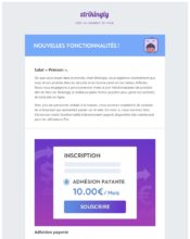 e-mailing - Strikingly - 04/2020