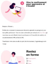 e-mailing - Marketing Acquisition - Acquisition abonnements - Marketing marque - Communication Services - Nouveaux Services - Super Prof - 04/2020