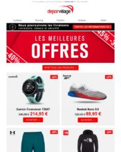e-mailing - Marketing fidélisation - Incitation au réachat - Marketing Acquisition - Ventes flash, soldes, demarque, promo, réduction - Deporvillage - 04/2020