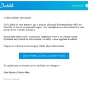 e-mailing - Doctolib - 04/2020