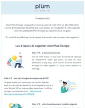 e-mailing - Marketing fidélisation - Animation / Vie du Programme de Fidélité - Points et statut - Marketing relationnel - Newsletter - Plüm - 05/2021
