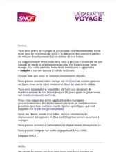 e-mailing - Transactionnels - Annulation - SNCF - 04/2020