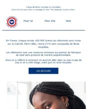 e-mailing - Marketing marque - Communication Produits - Nouveaux produits - Institutionnel - Marketing fidélisation - Incitation au réachat - Marketing relationnel - Newsletter - Le slip français - 04/2020