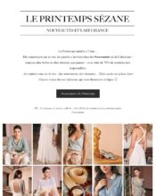 e-mailing - Marketing marque - Communication Produits - Nouveaux produits - Institutionnel - Marketing fidélisation - Incitation au réachat - Sézane - 04/2020