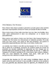 e-mailing - Marketing marque - Institutionnel - Marketing relationnel - Newsletter - LCL - 04/2020