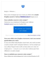 e-mailing - Marketing relationnel - Alerting - Marketing Acquisition - Relance inactifs - Dropbox - 04/2020