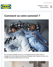 e-mailing - Marketing fidélisation - Animation / Vie du Programme de Fidélité - Incitation au réachat - Points et statut - Marketing marque - Communication Produits - Nouveaux produits - Marketing Acquisition - Ventes flash, soldes, demarque, promo, réduction - Marketing relationnel - Newsletter - Ikea - 04/2020