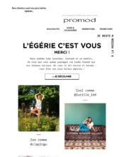 e-mailing - Marketing relationnel - Remerciements - Promod - 04/2020