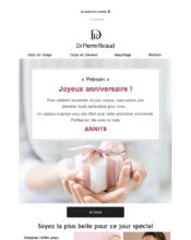 e-mailing - Marketing relationnel - Anniversaire / Fête contact - Dr Pierre Ricaud - 04/2020