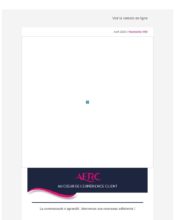 e-mailing - Marketing relationnel - Evénement - Newsletter - Marketing Acquisition - Parrainage - AFRC - 04/2020