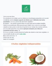 e-mailing - Marketing marque - Communication Produits - Nouveaux produits - Marketing fidélisation - Incitation au réachat - Marketing relationnel - Newsletter - La compagnie des sens - 04/2020