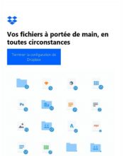 e-mailing - Marketing fidélisation - Accompagnement usage produit ou service - Marketing relationnel - Alerting - Marketing marque - Communication Produits - Nouveaux produits - Dropbox - 04/2020