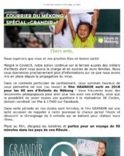 e-mailing - Marketing relationnel - Newsletter - Enfants du Mekong - 06/2023