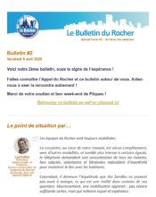 e-mailing - Marketing relationnel - Calendaire (Noël, St valentin, Vœux, …) - Newsletter - Remerciements - Le Rocher - 04/2020