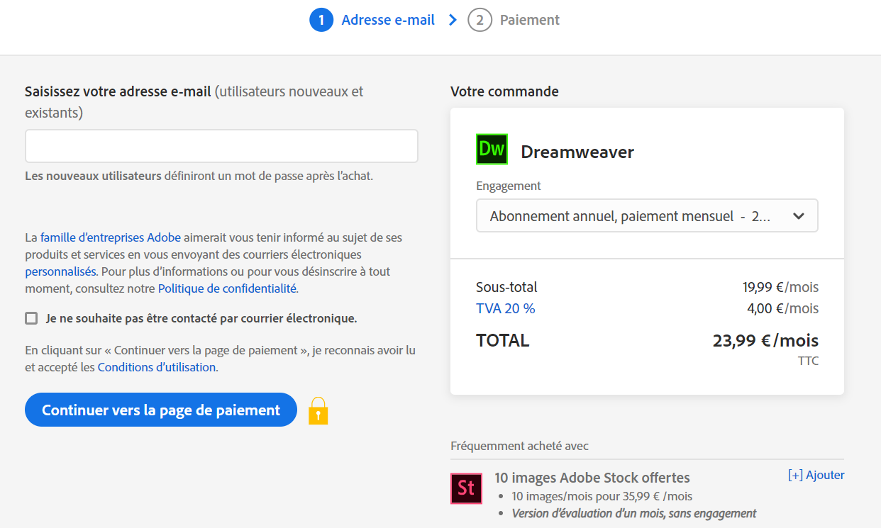 modele pricing saas exemple adobe 2