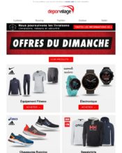 e-mailing - Marketing fidélisation - Incitation au réachat - Deporvillage - 04/2020