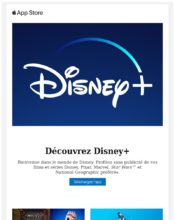e-mailing - Marketing marque - Communication Services - Nouveaux Services - Disney - 04/2020