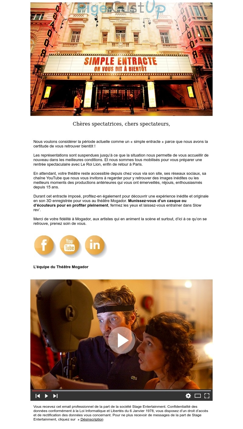 e-mailing - Culture Expos Salons Spectacles - 04/2020