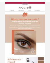 e-mailing - Marketing marque - Communication Produits - Nouveaux produits - Marketing fidélisation - Incitation au réachat - Nocibé - 04/2020