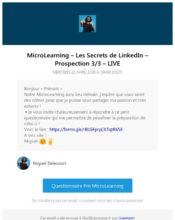 e-mailing - Marketing relationnel - Alerting - Evénement - Live Storm Events - 04/2020