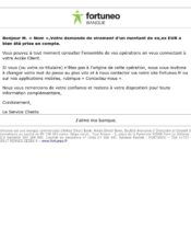 e-mailing - Transactionnels - Confirmation de paiement - Fortuneo - 04/2020