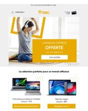 e-mailing - Marketing marque - Communication Produits - Nouveaux produits - Marketing Acquisition - Ventes flash, soldes, demarque, promo, réduction - Fnac - 04/2020