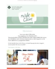 e-mailing - La Vie Claire - 04/2020