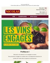 e-mailing - Marketing marque - Communication Services - Nouveaux Services - Institutionnel - Marketing fidélisation - Incitation au réachat - Marketing Acquisition - Ventes flash, soldes, demarque, promo, réduction - Nicolas - 04/2020