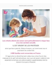 e-mailing - Marketing Acquisition - Collecte de dons - Imagine for Margo - 05/2020