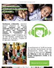 e-mailing - Marketing fidélisation - Incitation au réachat - Marketing relationnel - Newsletter - Enfants du Mekong - 05/2020