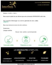 e-mailing - Transactionnels - Confirmation Livraison - Interflora - 01/2023