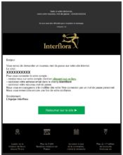 e-mailing - Transactionnels - Changement de mot de passe / d'identifiant - Interflora - 05/2020
