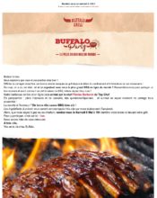 e-mailing - Marketing relationnel - Evénement - Buffalo Grill - 05/2020