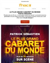e-mailing - Marketing marque - Communication Produits - Nouveaux produits - Communication Services - Nouveaux Services - Marketing fidélisation - Incitation au réachat - Fnac - 05/2020