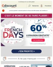 e-mailing - Marketing marque - Communication Produits - Nouveaux produits - Marketing fidélisation - Incitation au réachat - Marketing Acquisition - Ventes flash, soldes, demarque, promo, réduction - Cdiscount - 05/2020